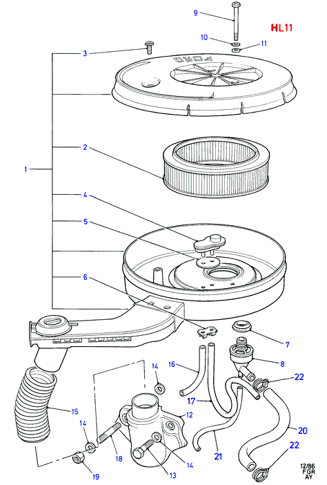 Eicher 1504387 - Air Filter, engine autospares.lv