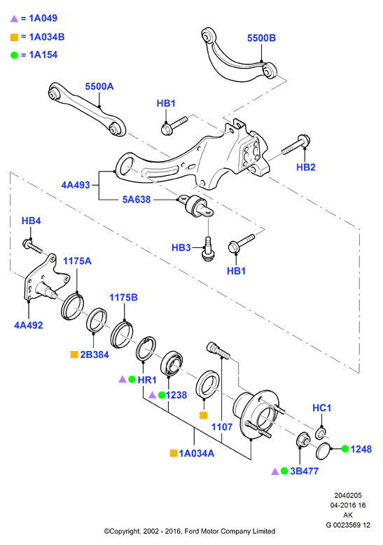 FORD 4628189 - Rear knuckle and suspension arms: 1 pcs. autospares.lv