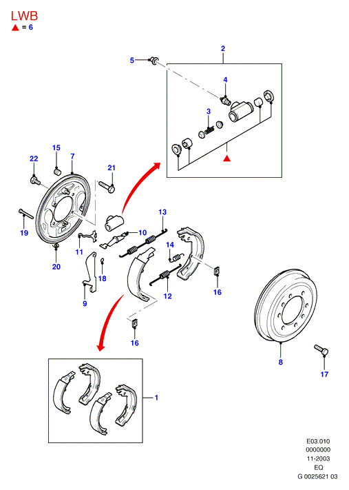 FORD USA 3651347 - Rear brakes: 1 pcs. autospares.lv