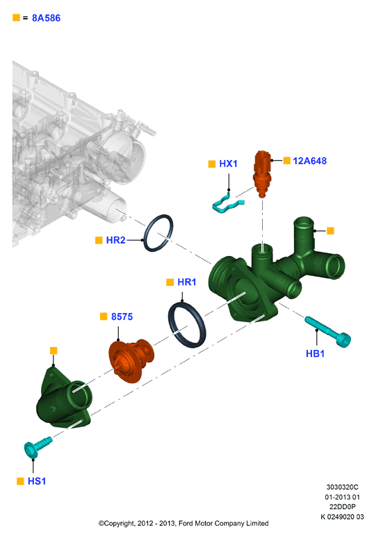 FORD 1130311 - Gasket, intake manifold autospares.lv