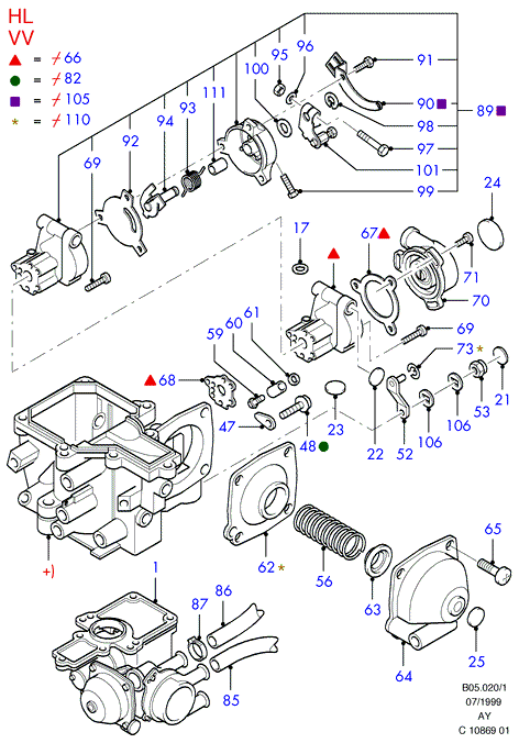 DAF 1617096 - Carburettor: 1 pcs. autospares.lv