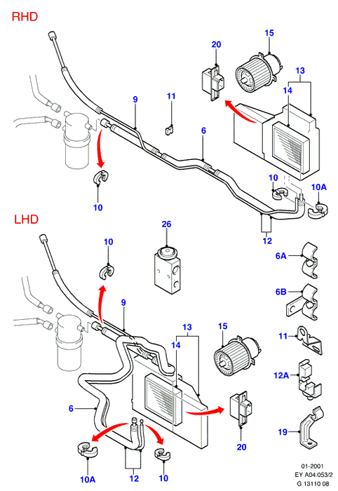 FORD 1447717 - Air conditioning system components: 1 pcs. autospares.lv