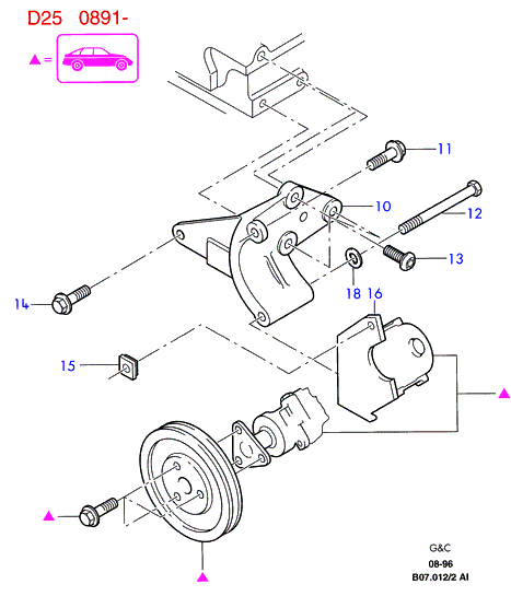 FORD 1040754 - V-Ribbed Belt autospares.lv