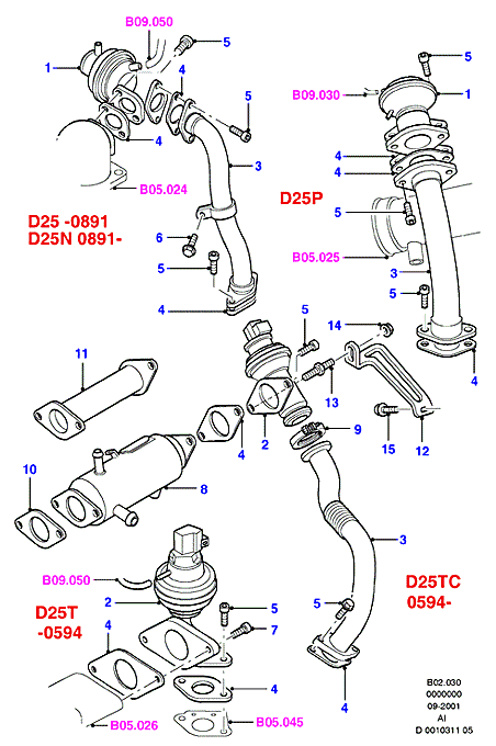 FORD 1050457 - Exhaust gas recirculation, diesel                         (ai): 1 pcs. autospares.lv