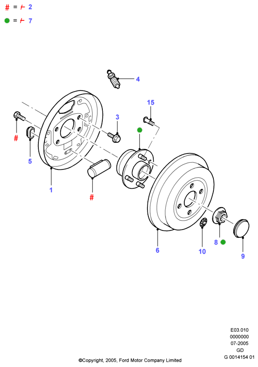 FORD 1473056 - Rear drum brakes: 1 pcs. autospares.lv