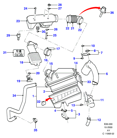 BMW 6 870 153 - Air cleaner: 1 pcs. autospares.lv