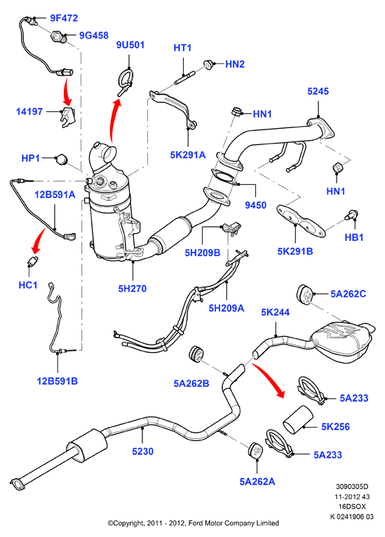 FORD 1706 030 - Lambda Sensor autospares.lv