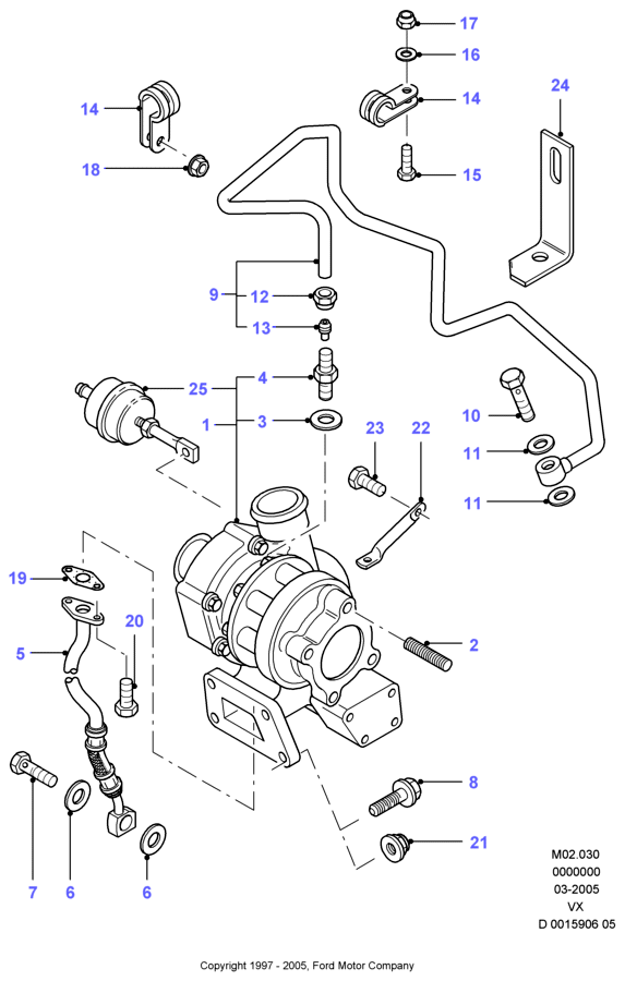 Opel 1002829 - Turbocharger: 1 pcs. autospares.lv