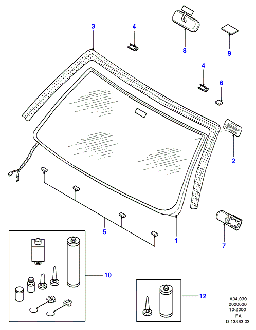 FORD 1050990 - Glass - Windscreen autospares.lv