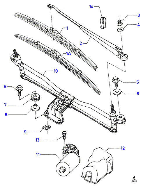 FORD 1714580 - Windscreen wiper: 1 pcs. autospares.lv