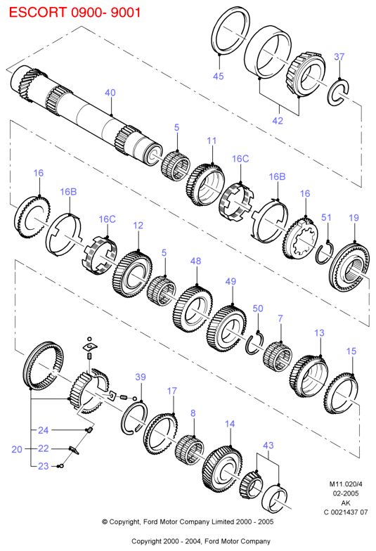 FORD 1050799 - Manual transaxle components: 1 pcs. autospares.lv