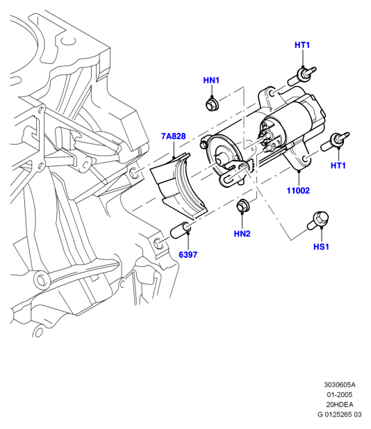 FORD USA 1477482 - Starter motor, 2.0l duratec 16v: 1 pcs. autospares.lv