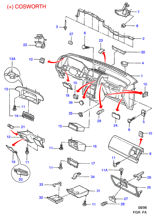 FIAT 1004652 - Instrument panel: 1 pcs. autospares.lv