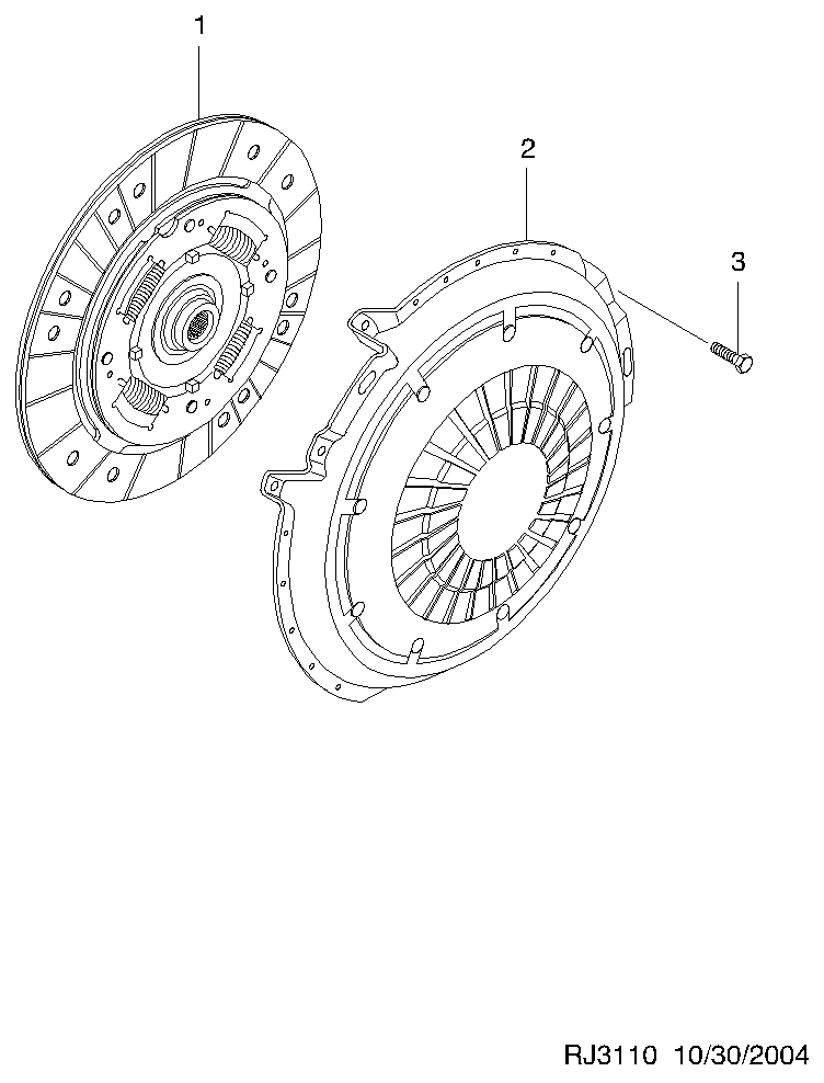 DAEWOO 96408517 - Clutch cover & disc  (3110): 1 pcs. autospares.lv