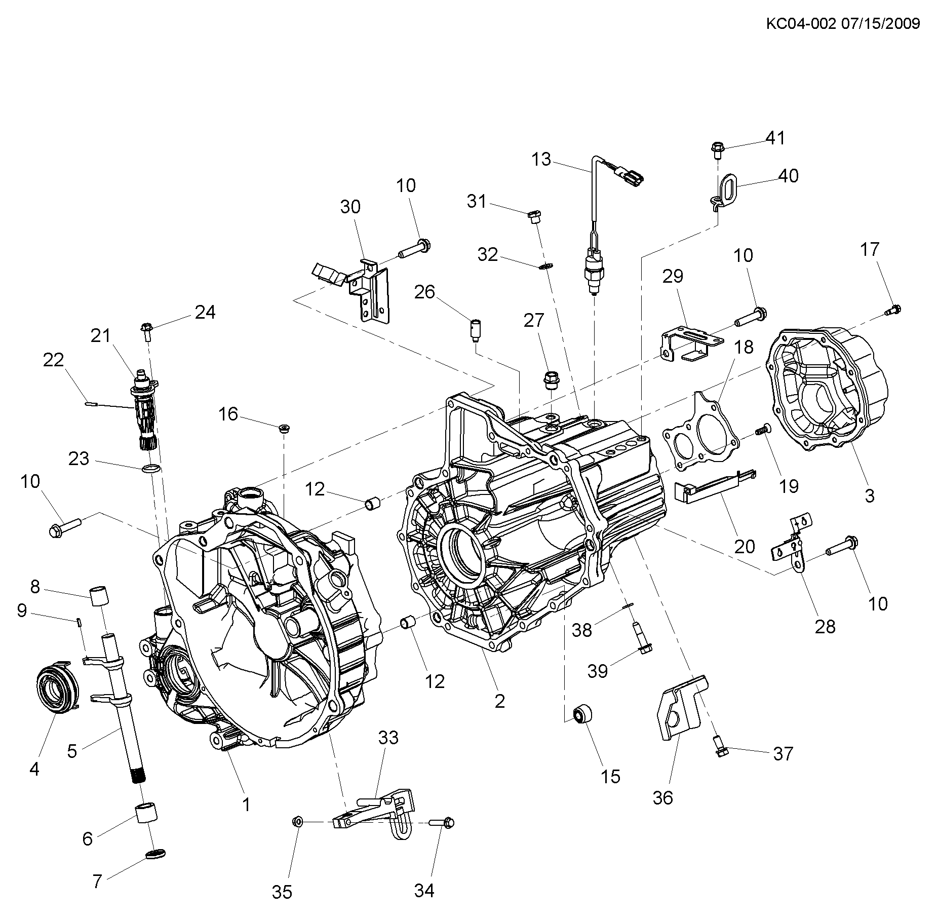 DAEWOO 25186768 - 5-speed manual transmission case,related parts(mfm): 01 pcs. autospares.lv