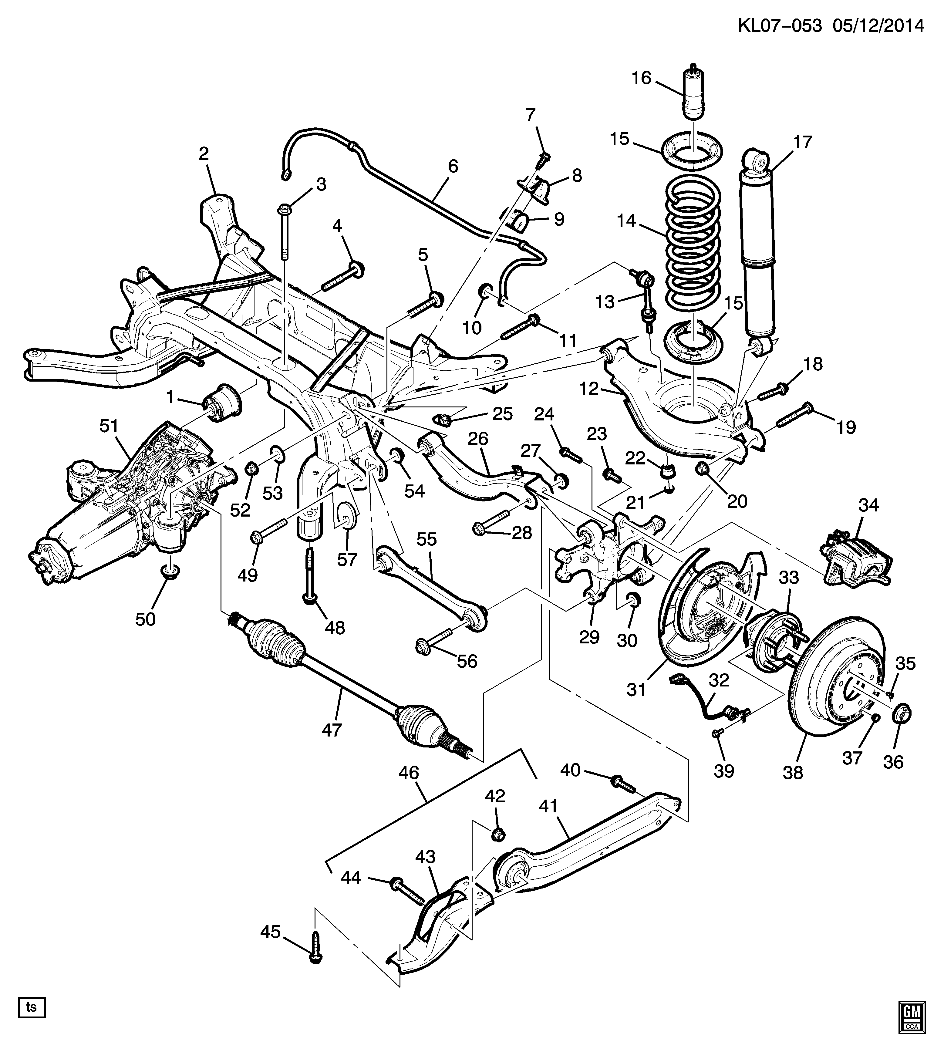 Buessing 20968395 - Suspension/rear (all-wheel drive f46): 02 pcs. autospares.lv