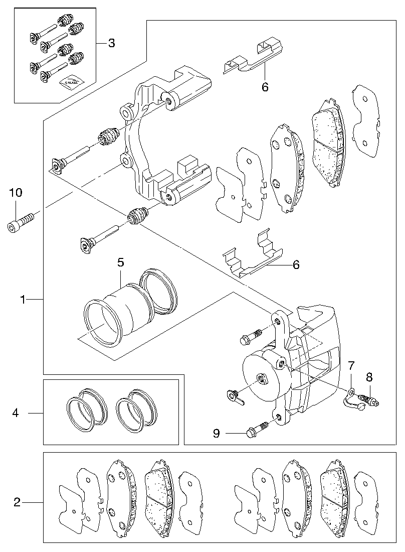 DAEWOO S4511002 - Front brake i  (4510): 1 pcs. autospares.lv