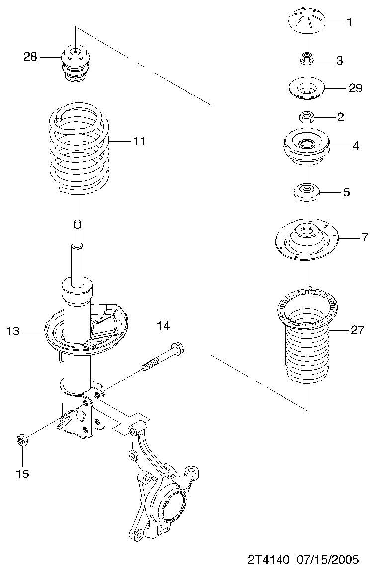 Buessing 96653232 - Shock Absorber autospares.lv