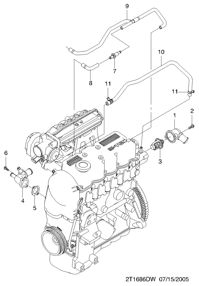 GMC 96610574 - Thermostat(t4)  (1686): 1 pcs. autospares.lv