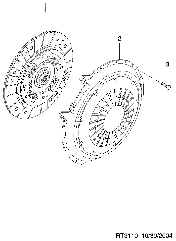 Chevrolet 96343031 - Clutch cover & disc  (3110): 1 pcs. autospares.lv