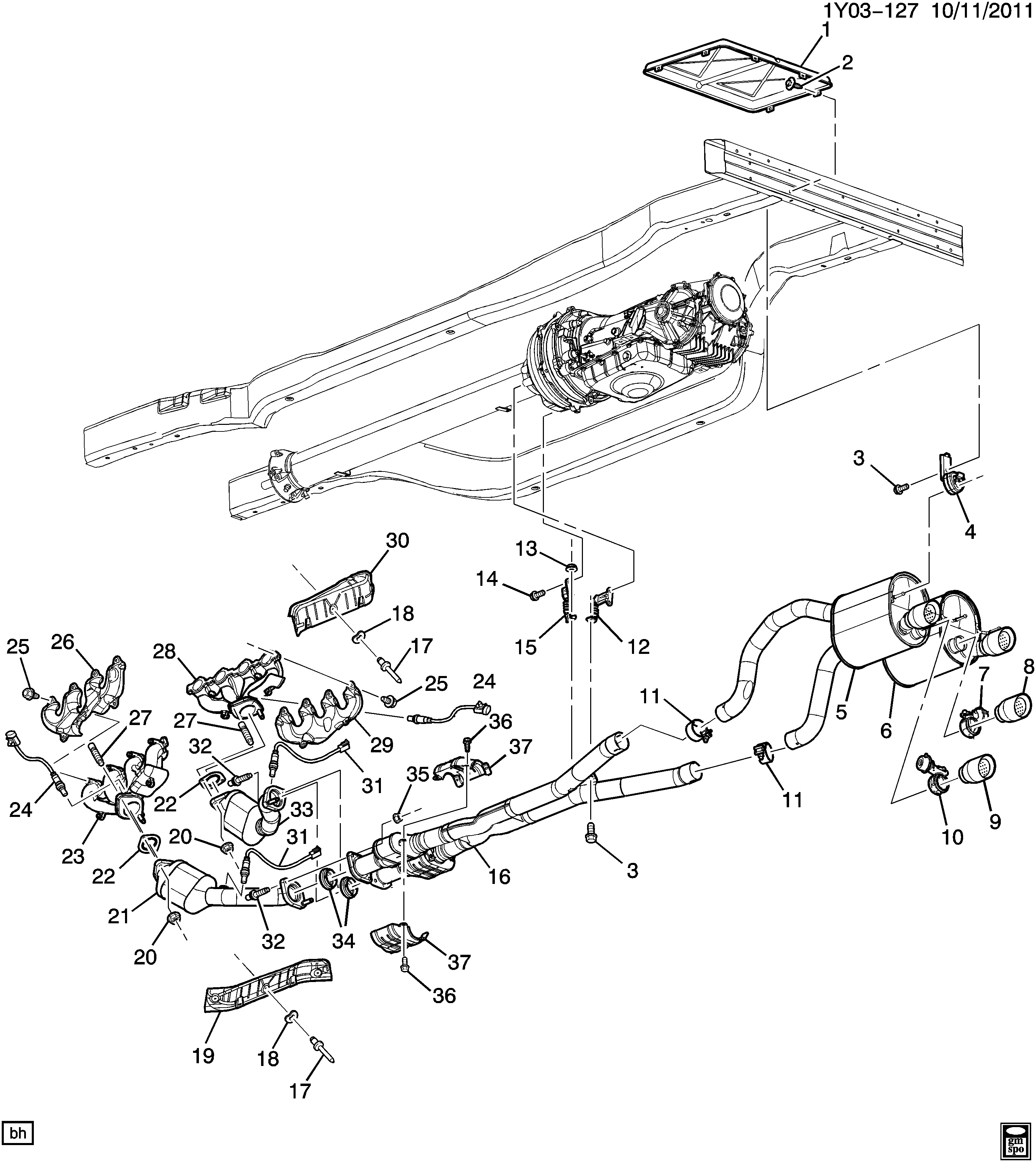 GMC 12581966 - Lambda Sensor autospares.lv