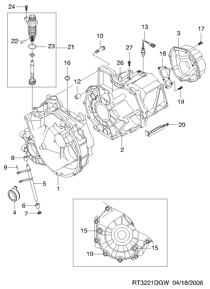 Buessing 96325019 - Transaxle related parts(y4m)  (3221): 1 pcs. autospares.lv