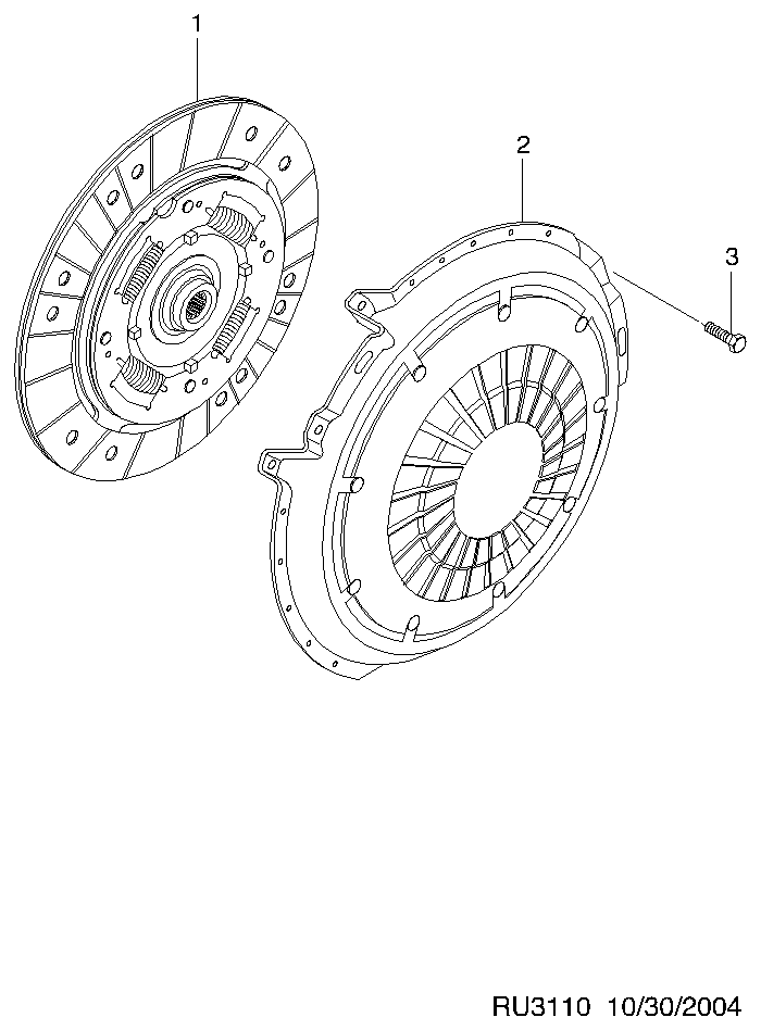 DAEWOO 96333467 - Clutch cover & disc  (3110): 1 pcs. autospares.lv