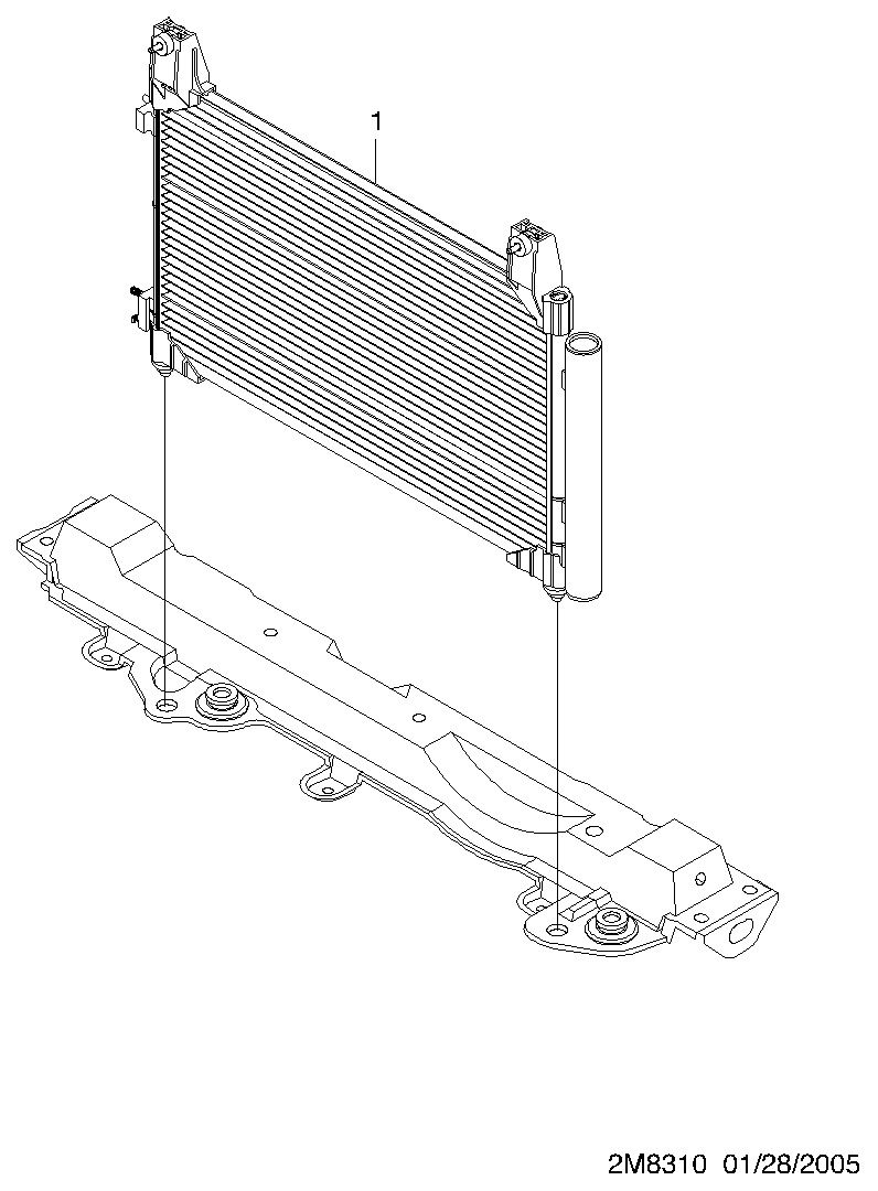 GMC 96663729 - Condenser  (8310): 1 pcs. autospares.lv