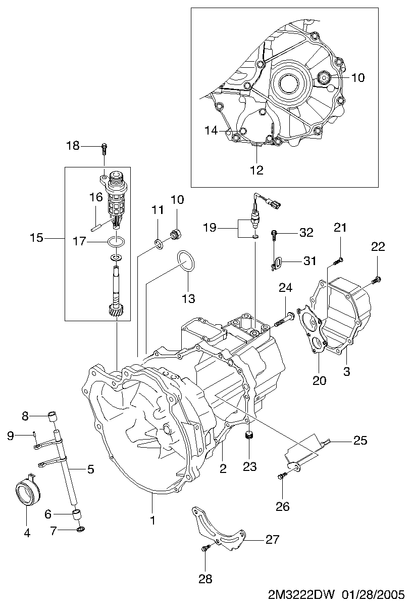 GMC 96518531 - Transaxle related parts(t3)  (3222): 1 pcs. autospares.lv