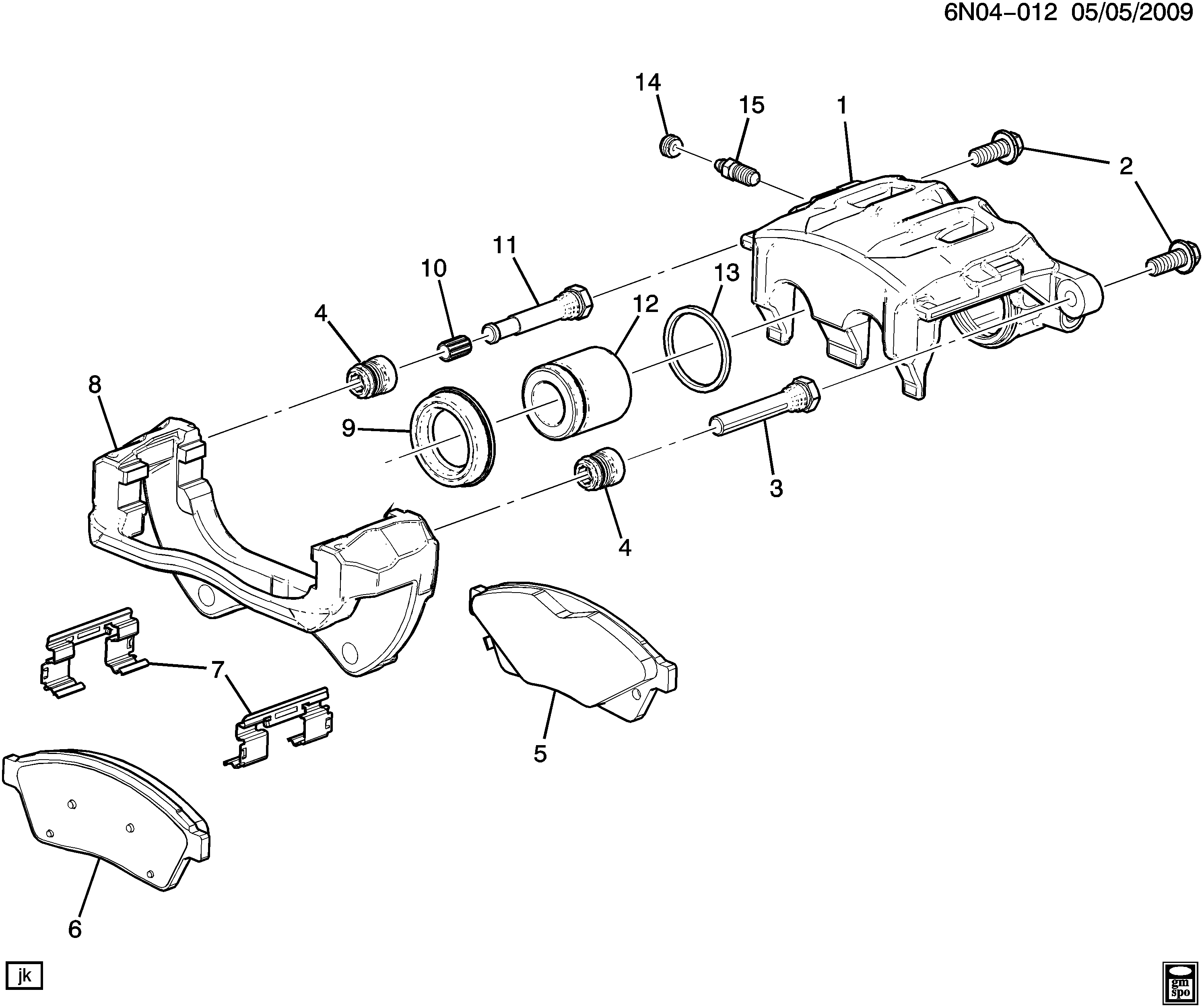 Cadillac 20983942 - Brake Pad Set, disc brake autospares.lv