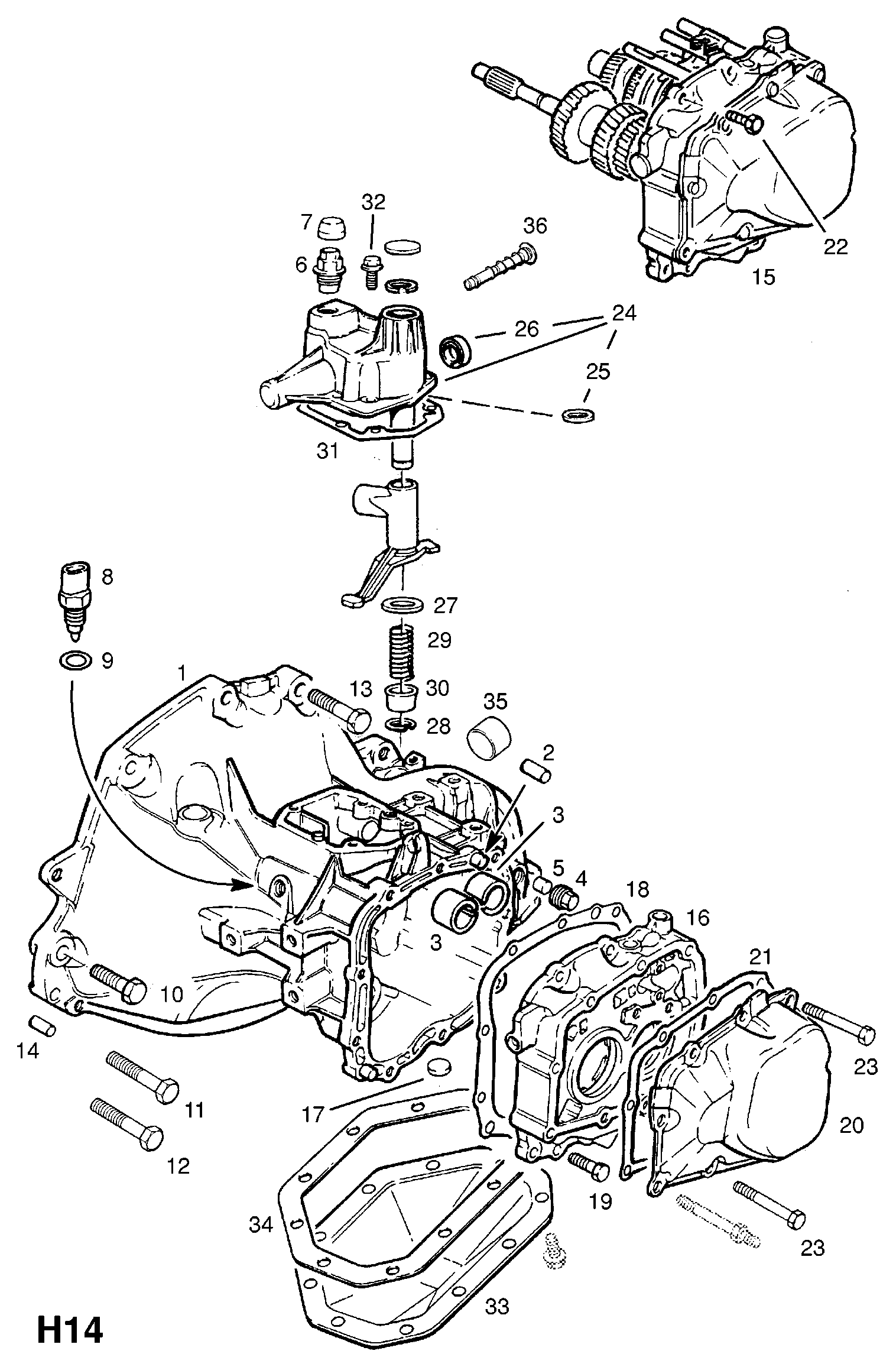 4SEASONS 702041 - CASE, ASSY., TRANSMISSION (NLS.- NO REPLACEMENT PART) autospares.lv