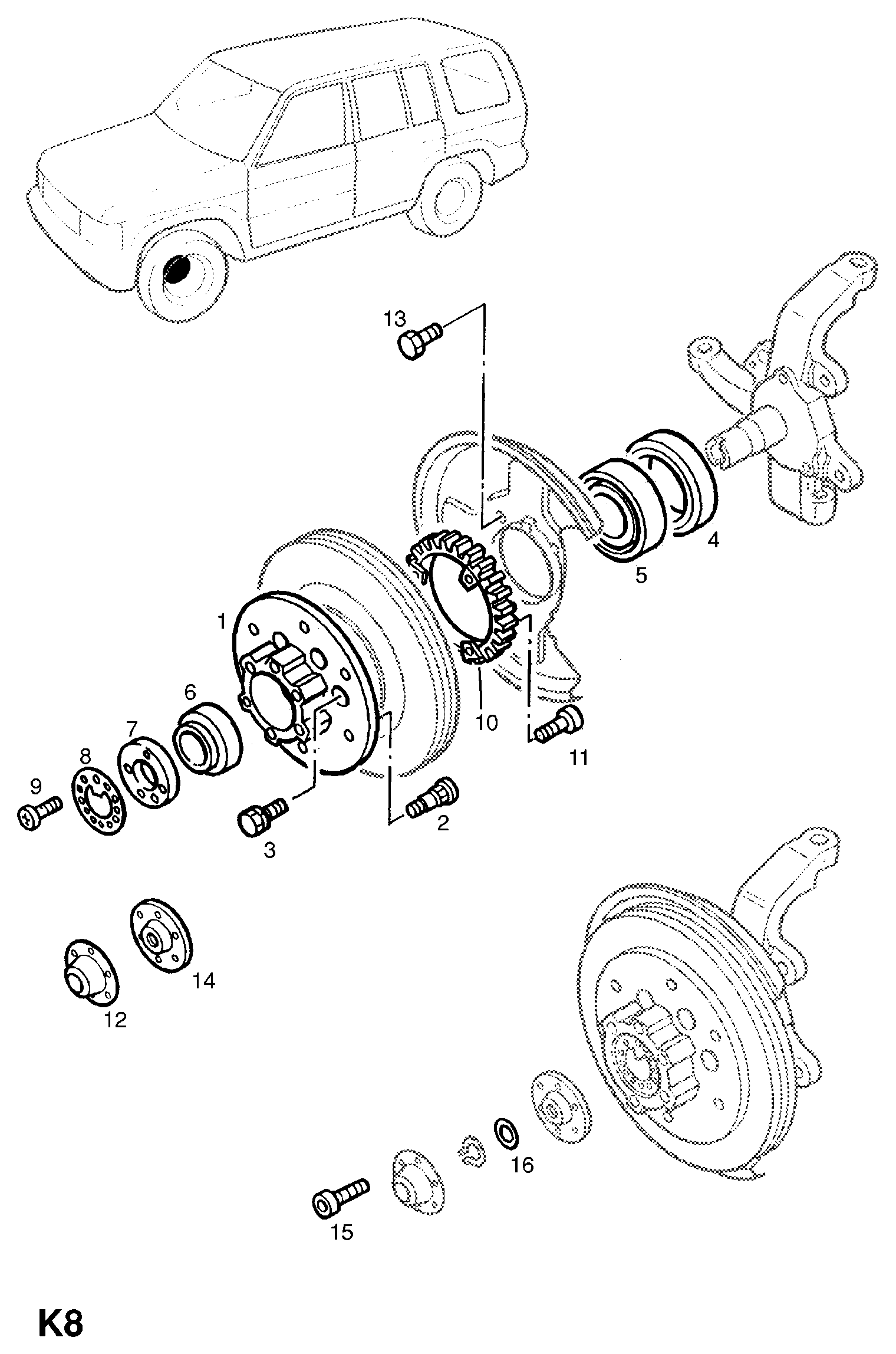 ISUZU 328109 - Wheel hub, bearing Kit autospares.lv