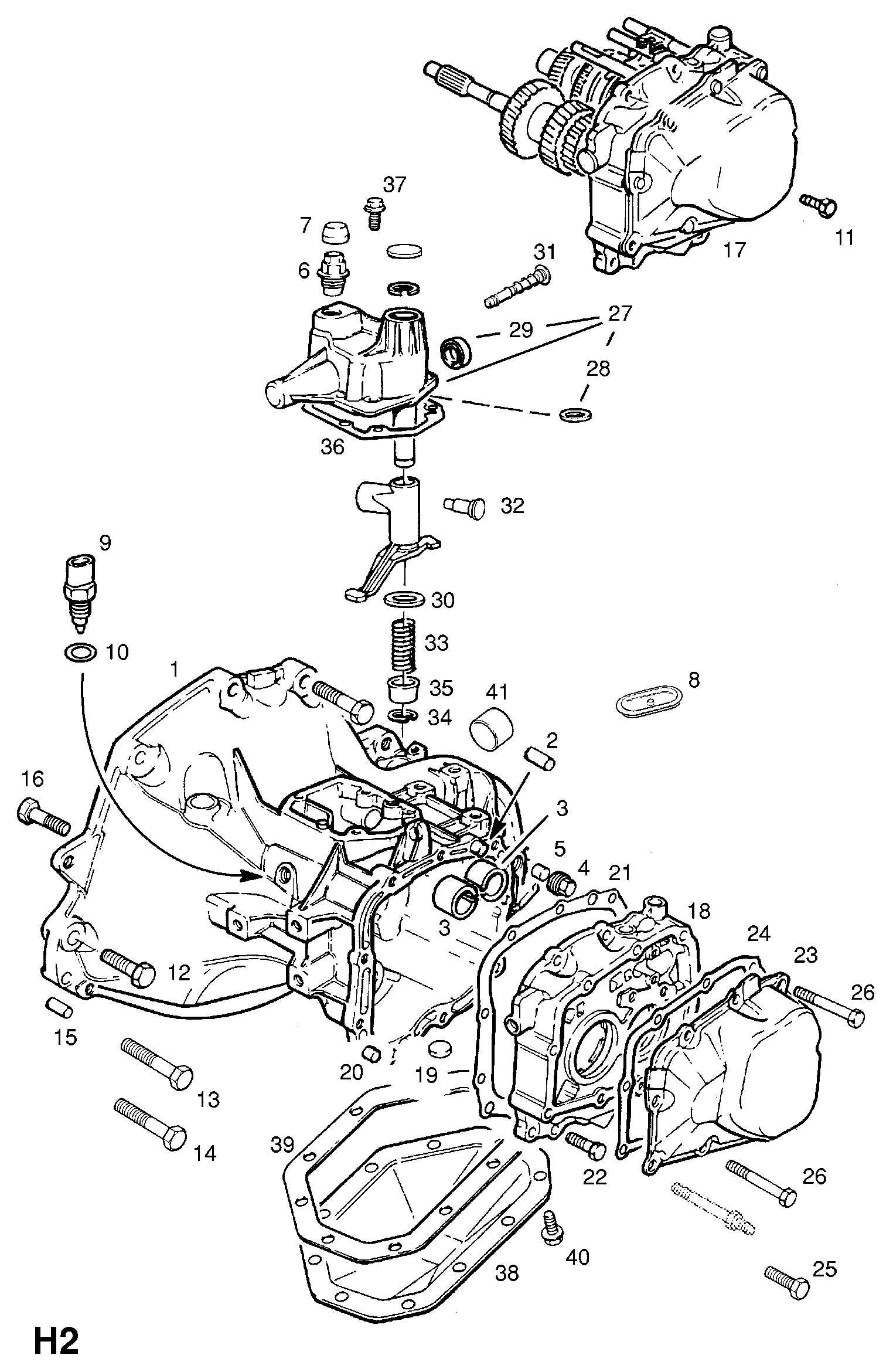 4SEASONS 702036 - CASE, ASSY., TRANSMISSION (NLS.- USE 93183221    7 02 078  AND S autospares.lv