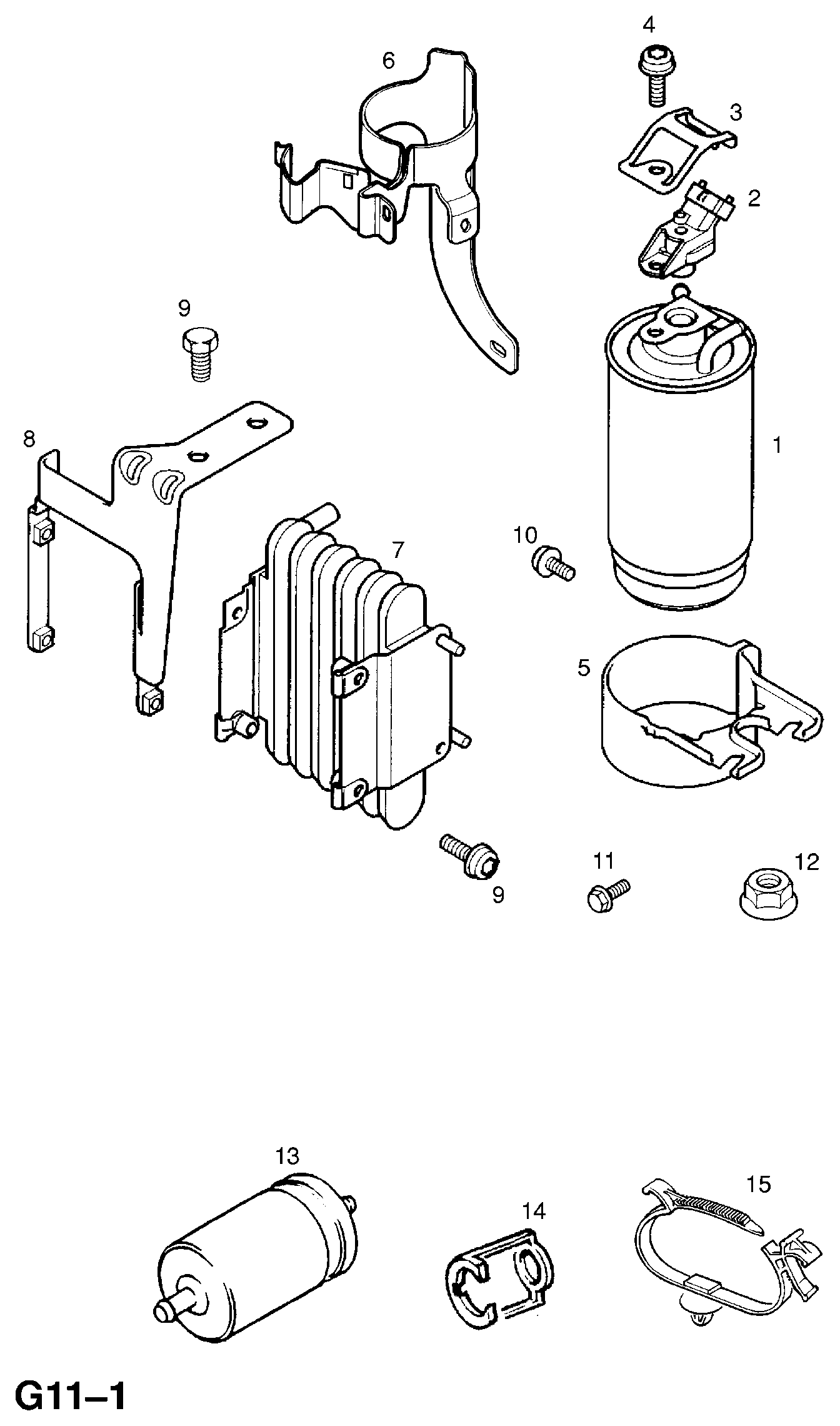 Opel 818514 - Fuel filter autospares.lv