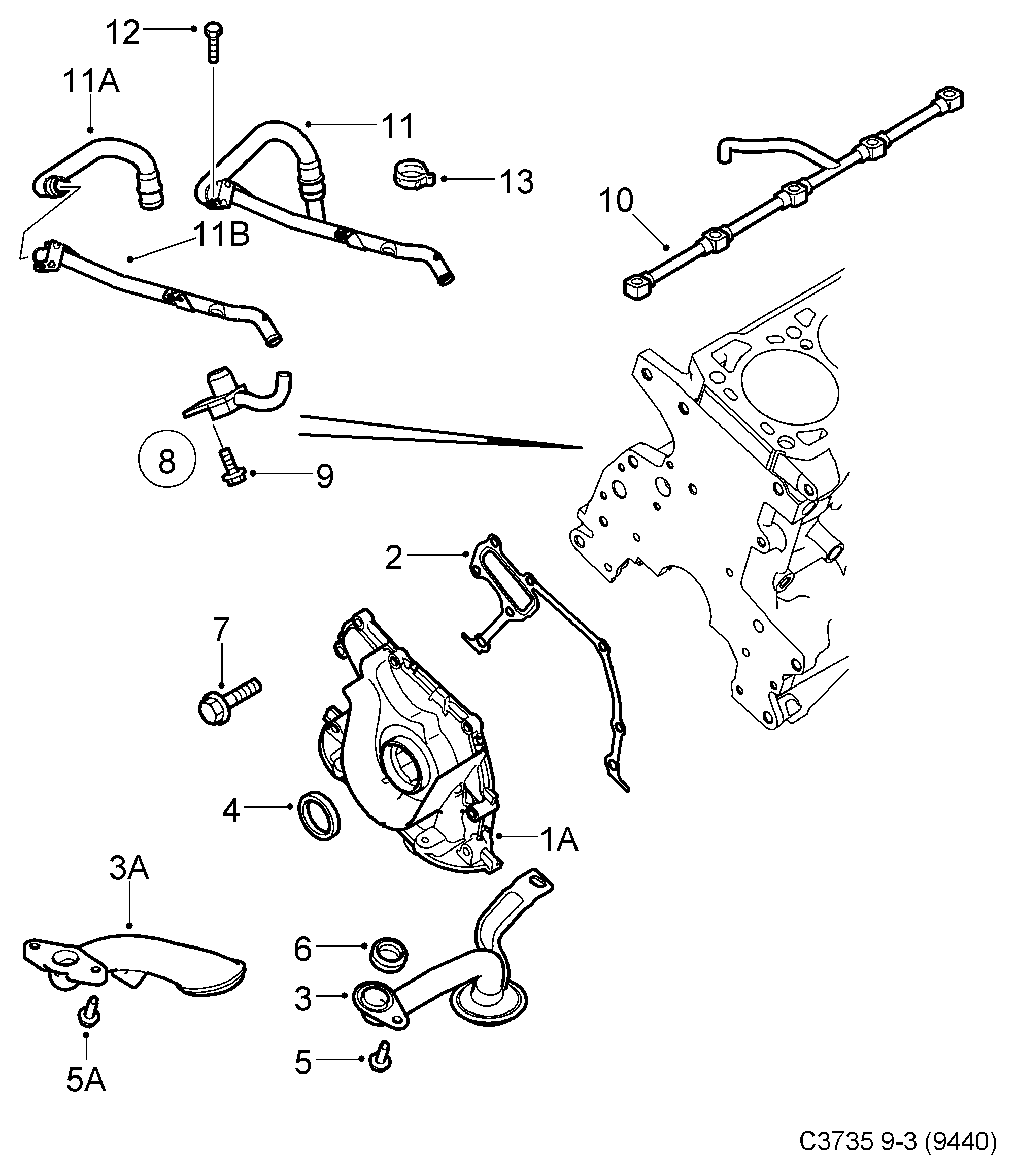 Vauxhall 93179333 - Oil pump, (2005-2012) , z19dt, z19dth, z19dtr, a19dtr: 2 pcs. autospares.lv