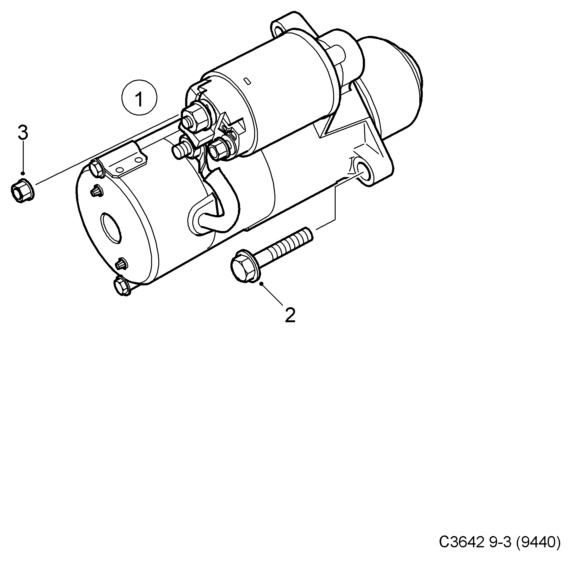 Vauxhall 11094021 - Starter motor, (2003-2012) , b207, b284: 2 pcs. autospares.lv