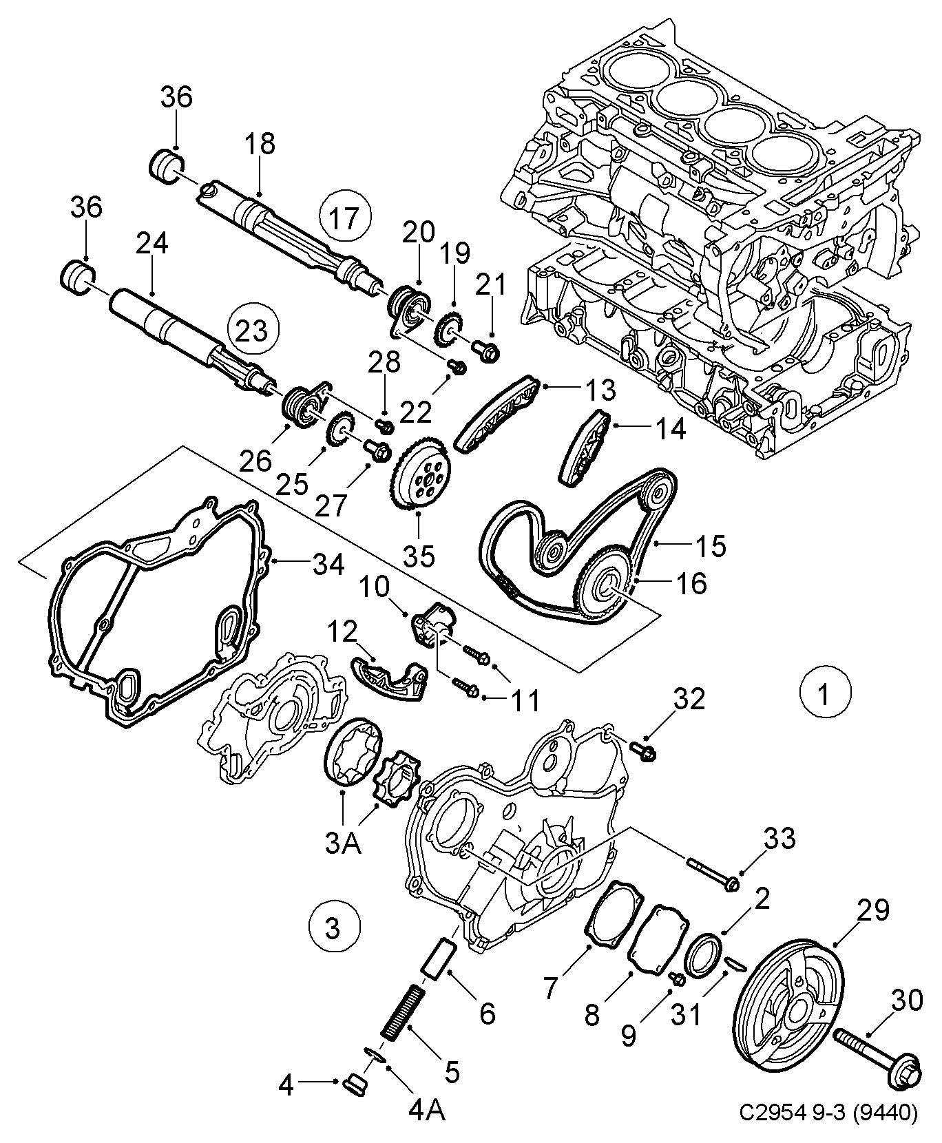 Opel 90537295 - Transmission - balance shaft, (2003-2011) , b207: 1 pcs. autospares.lv