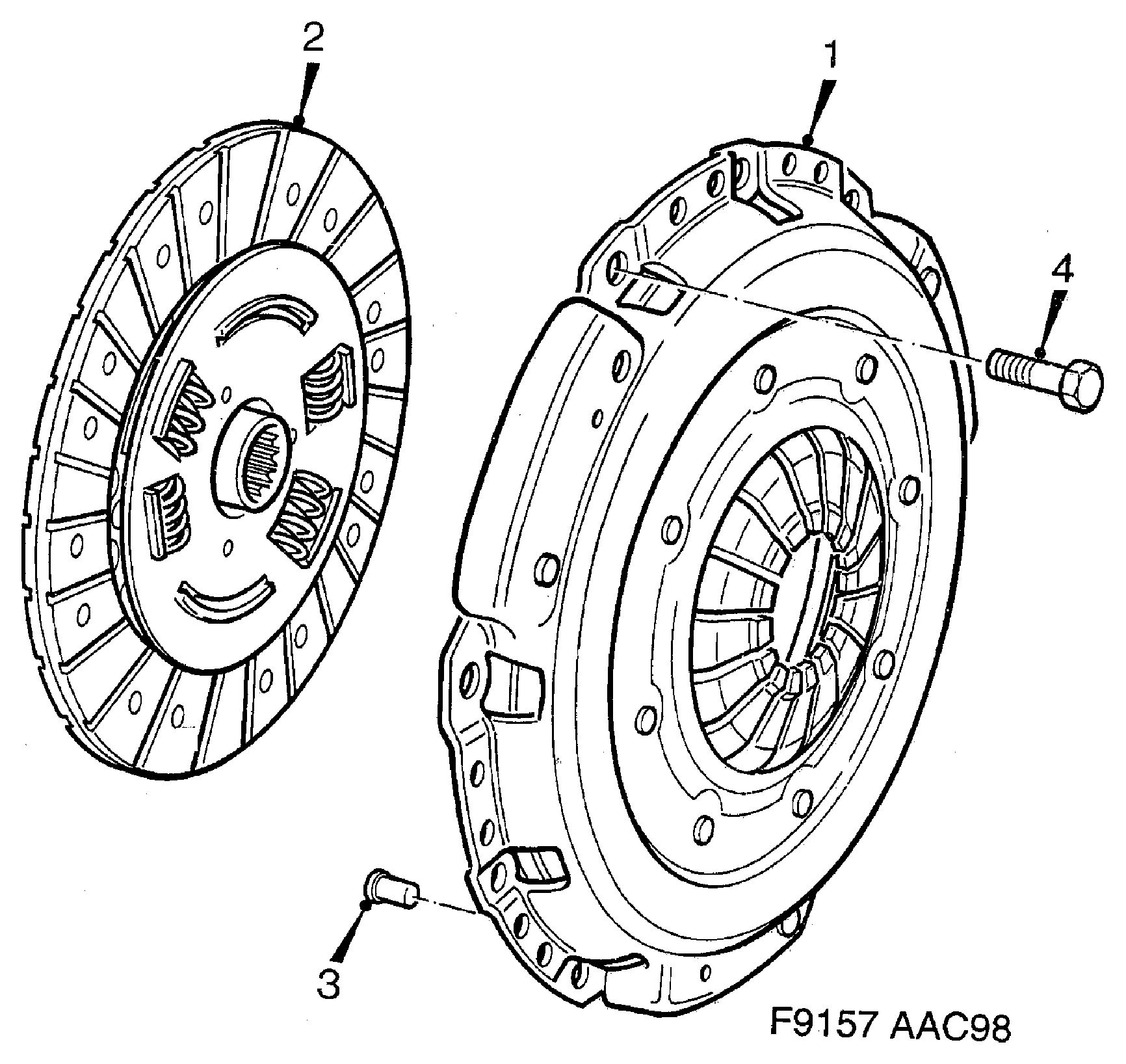 SAAB 53 37 589 - Clutch Pressure Plate autospares.lv