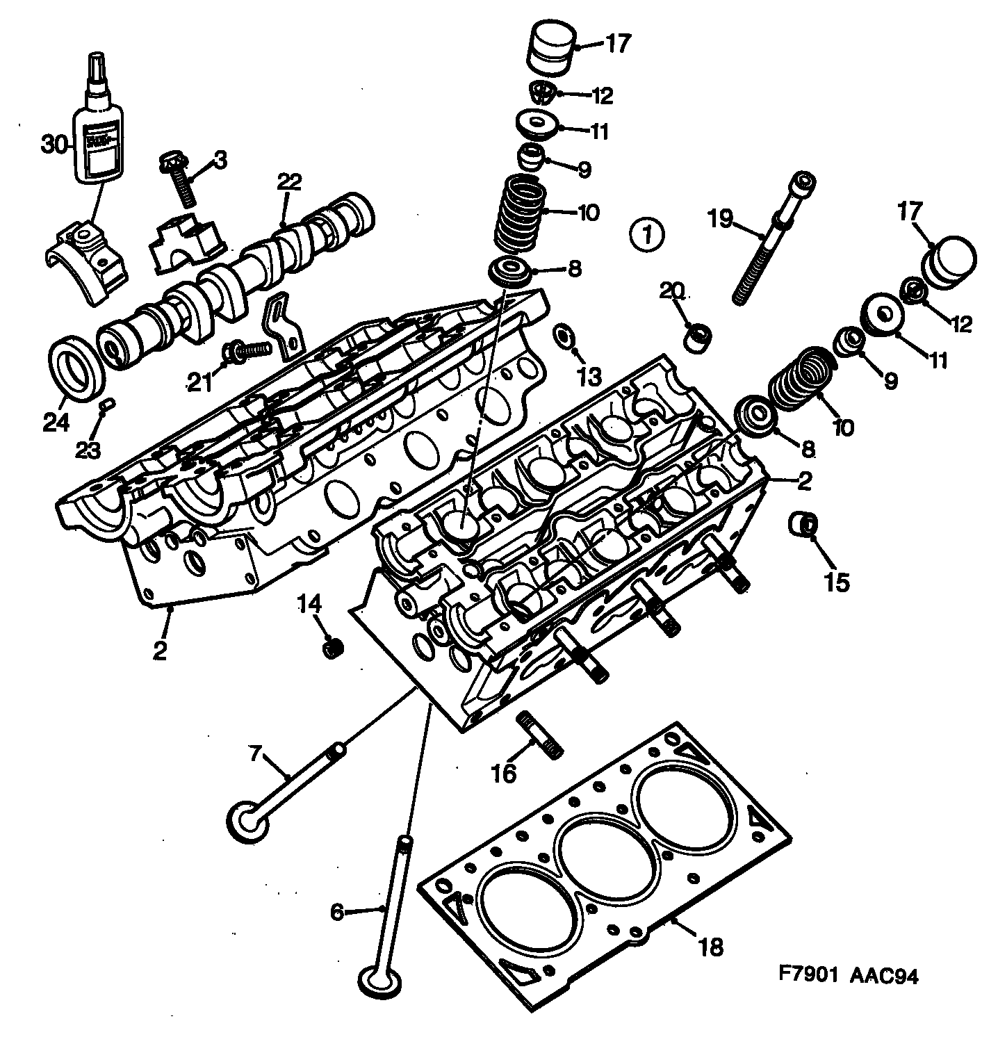 Plymouth 4501003 - Cylinder head, (1994-1997) , 6-cyl: 1 pcs. autospares.lv