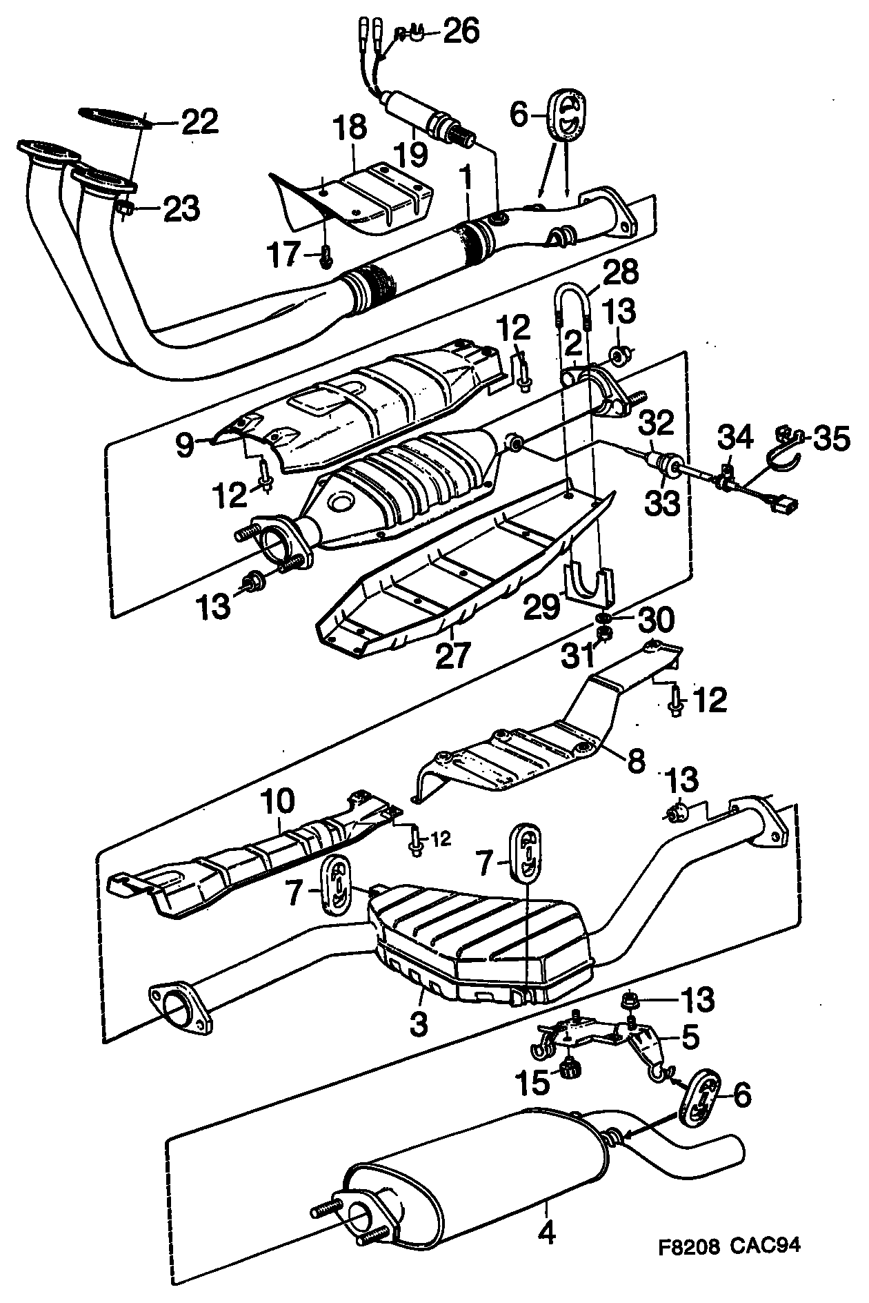 SAAB 91 46 945 - Lambda Sensor autospares.lv