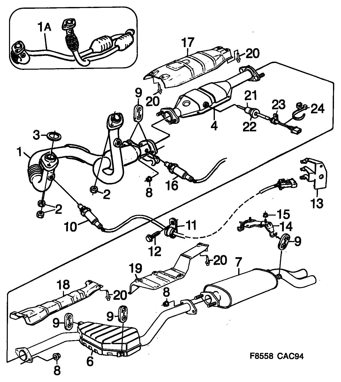 SAAB 4660163 - Lambda Sensor autospares.lv