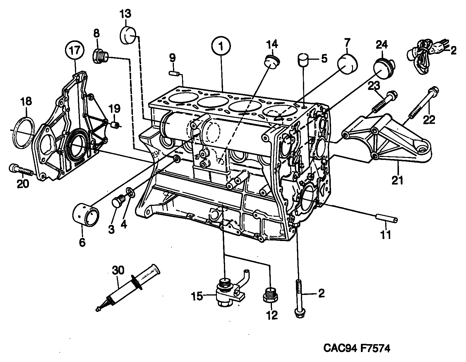 GMC 9117557 - Air Filter, engine autospares.lv