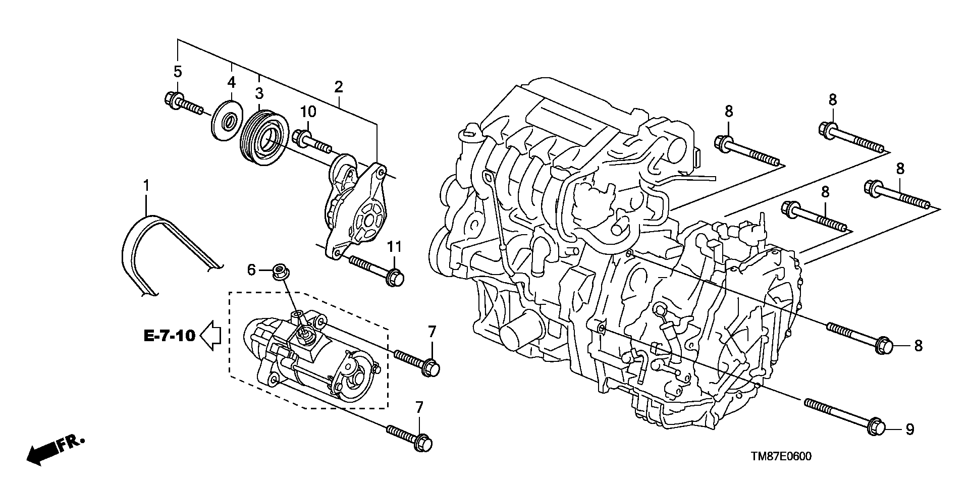 Honda 19230-RBJ-003 - Auto tensioner: 001 pcs. autospares.lv