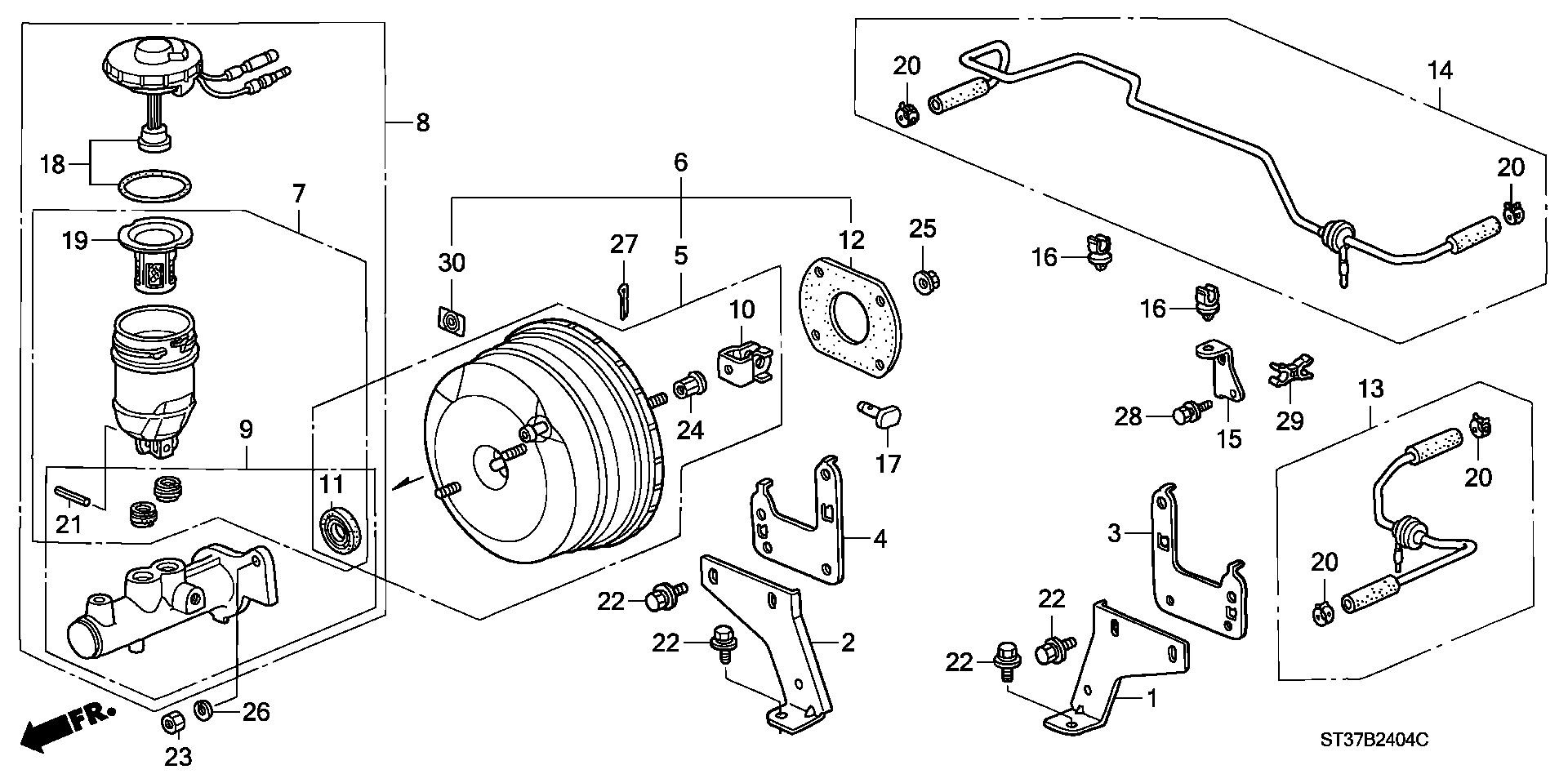 Honda 46100ST3E03 - Brake master cylinder (diesel): 001 pcs. autospares.lv