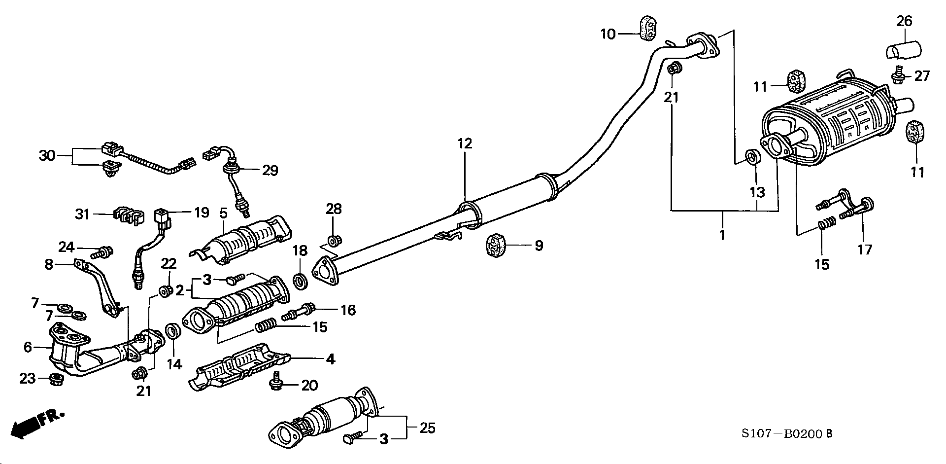 Honda 36532P3FA01 - Lambda Sensor autospares.lv