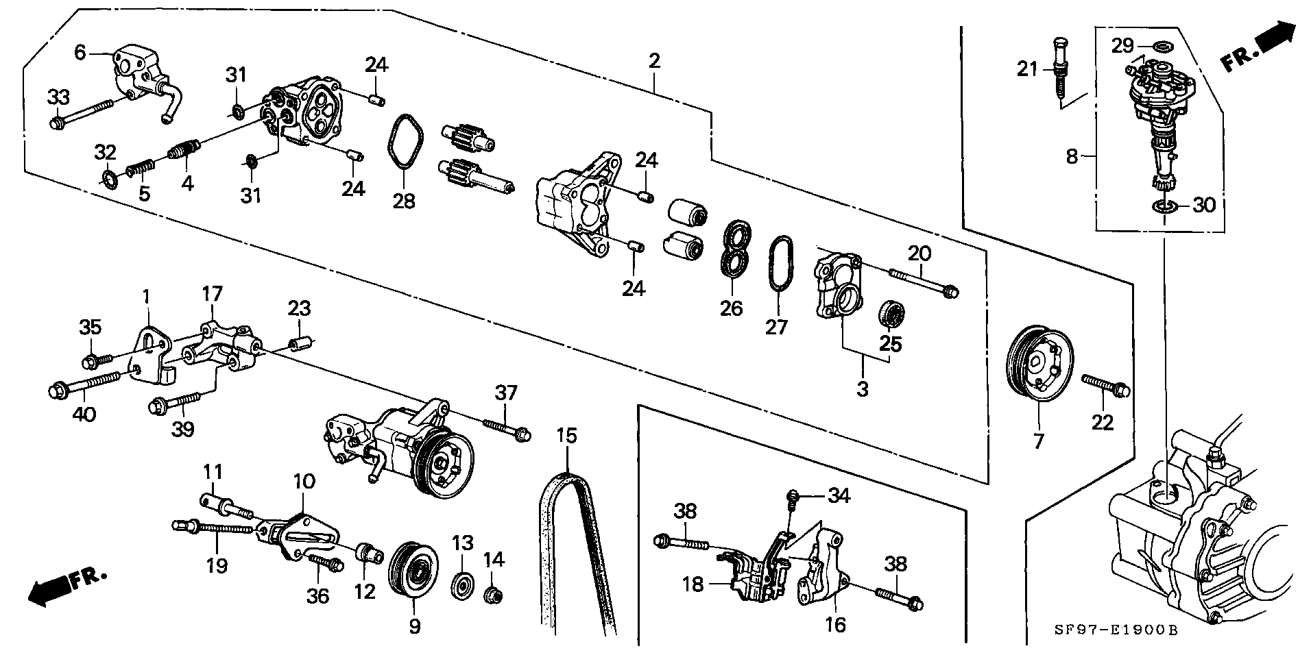 Honda 56992PK1013 - P.s. pump/speed sensor: 001 pcs. autospares.lv