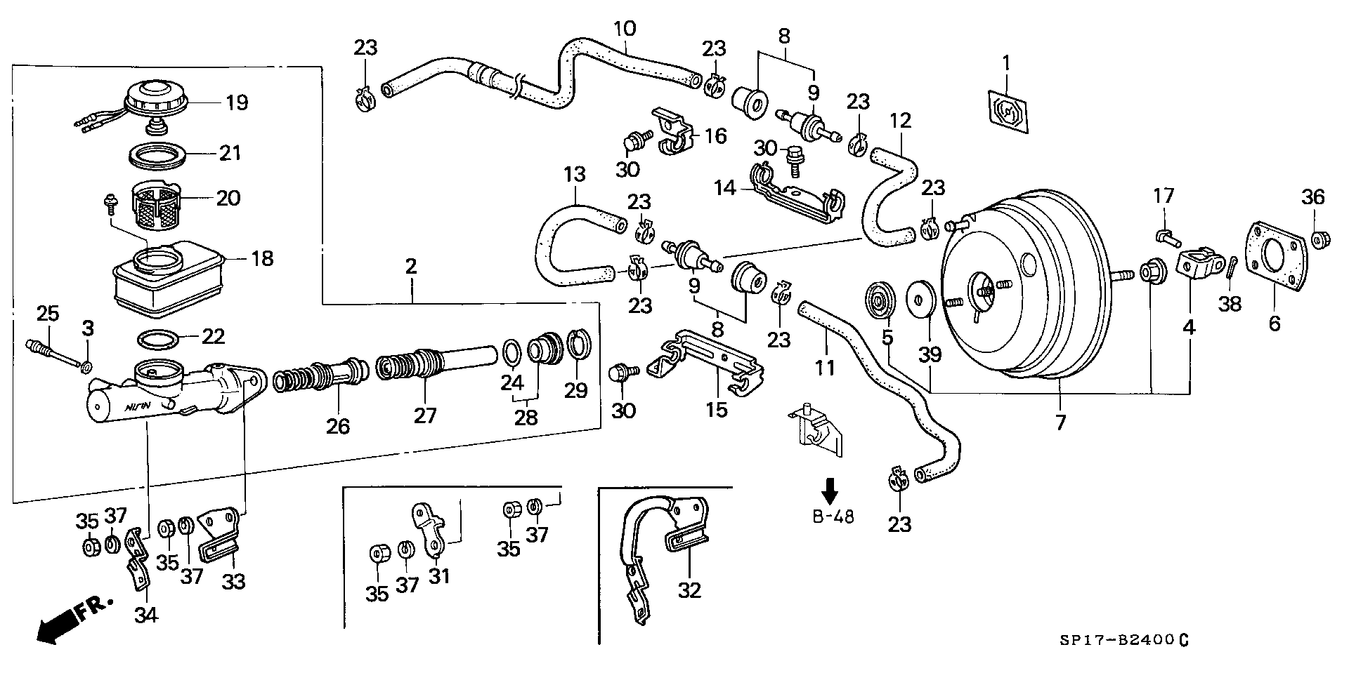 Honda 46100-SP0-A52 - Brake Master Cylinder autospares.lv