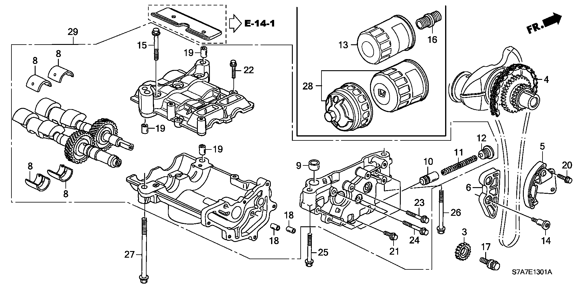 Honda 15400-PLC-003 - Oil Filter autospares.lv