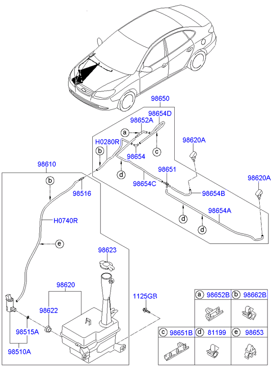 KIA 98510-2G000 - Windshield washer: 1 pcs. autospares.lv