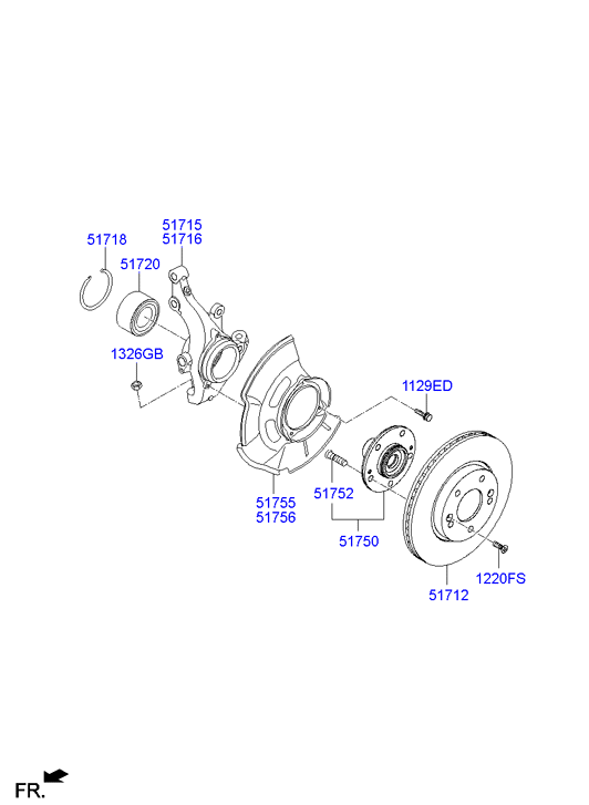 Buessing 51712-3X000 - Front axle: 4 pcs. autospares.lv